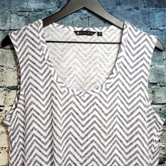 Athleta |Breezy Chevron Stripe Athleisure Tank Top - Picture 5 of 9